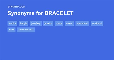 bracelet synonym|words for bracelets.